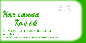 marianna kosik business card